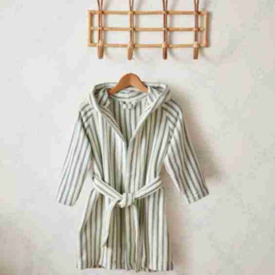 Stripe Cotton Bathrobe