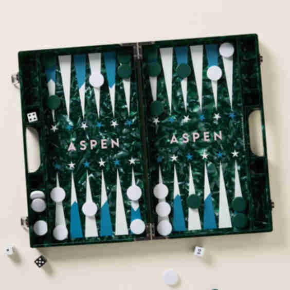 Lucite Backgammon Board Game