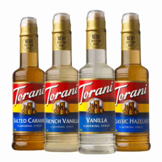 Café Variety 375ml Plastic 4 Pack Syrup