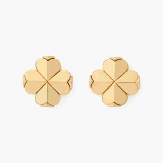 Spade Flower Studs Earrings