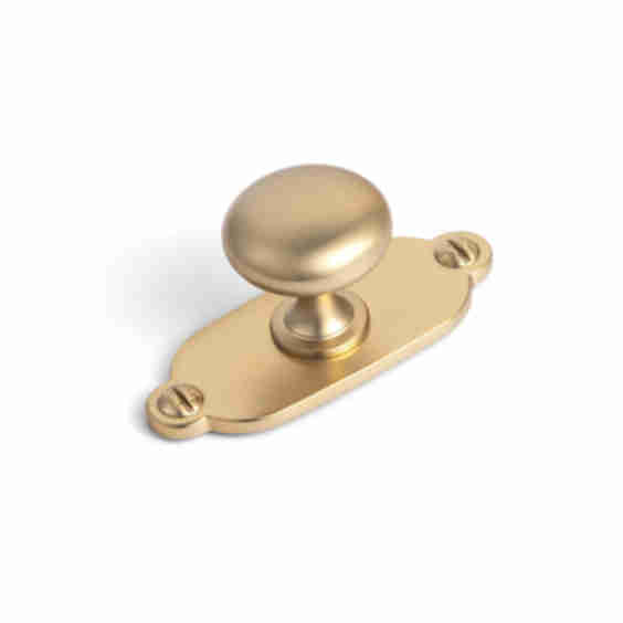 1.18 " Zinc Alloy Cabinet Knob with G013 Back Plate Single Hole Center Cabinet Hardware for Bedroom Kitchen