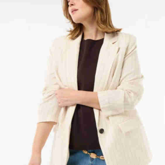 Lightweight Blazer Jacket Long Cut