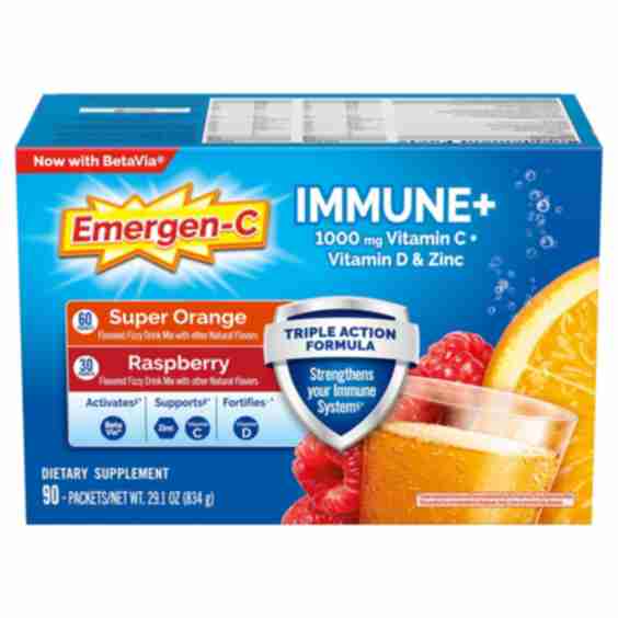 Immune+ Triple Action Vitamin C Powder, 1000mg, 90 ct.