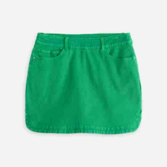 Jula Pull On Twill Skort with Round Slits