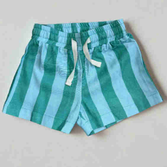 Linen Striped Shorts