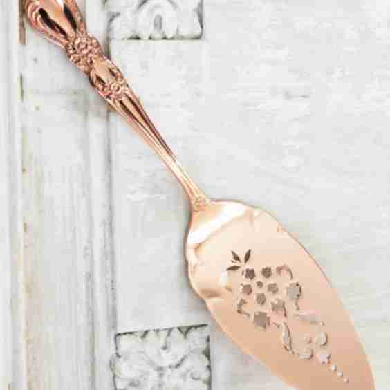Vintage-Inspired Copper Pie Server