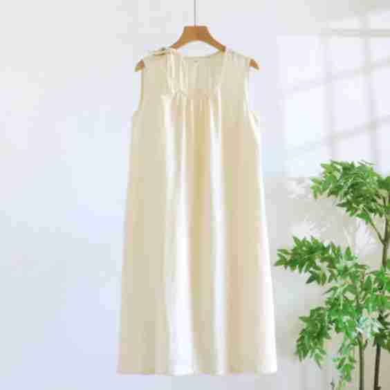Cotton Sleeveless Nightgown