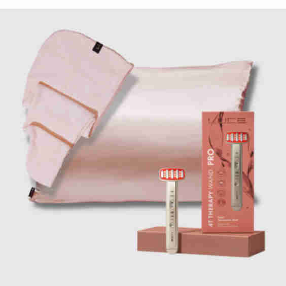 The Radiant Revive Trio - Microcurrent Device Plus Satin Pillowcase and Headwrap