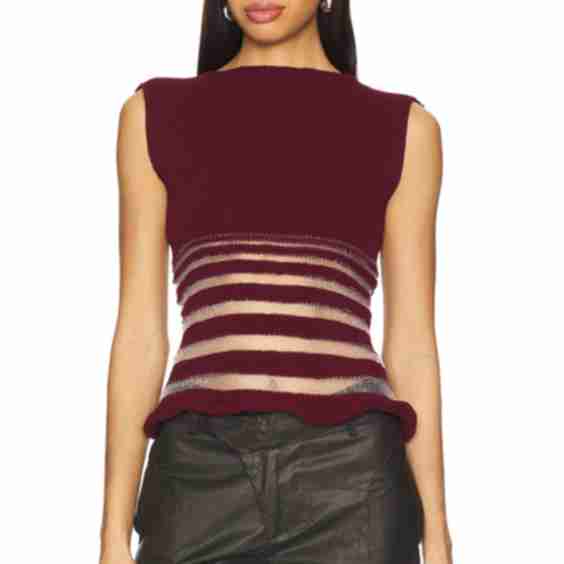 Half Stripe Top