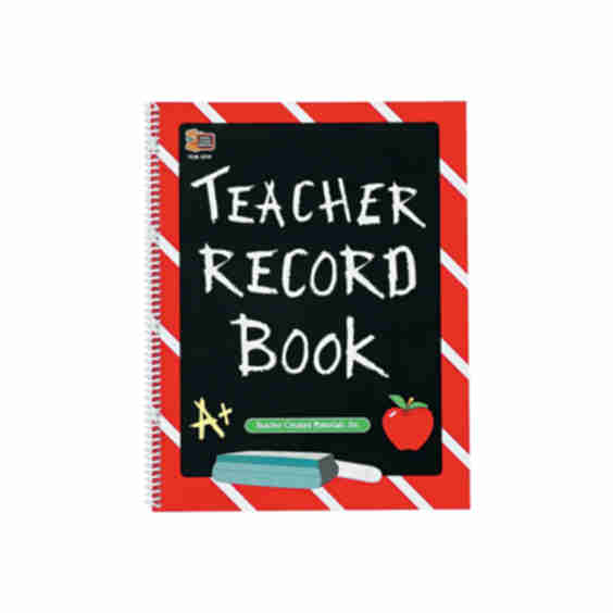 Chalkboard Teacher Record Book