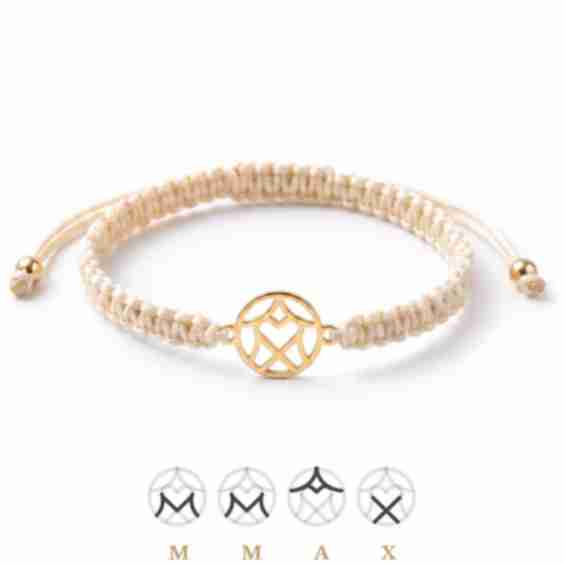 Braided Cord Monogram Bracelet