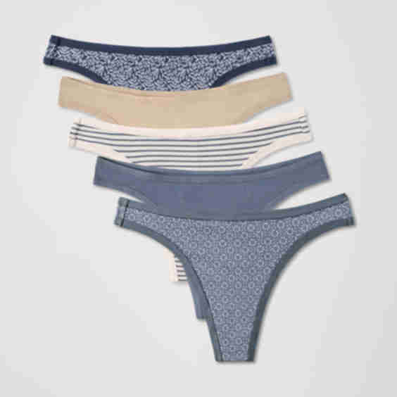 Organic Everyday Classic Fit Thong 5-Pack