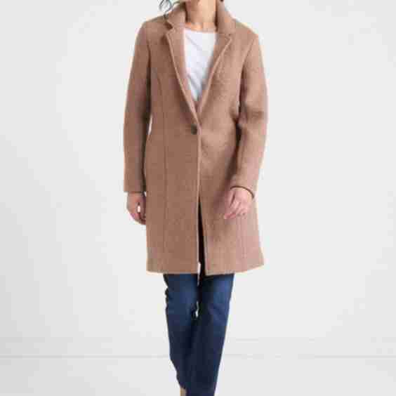 Boiled Wool Long-Line Jacket