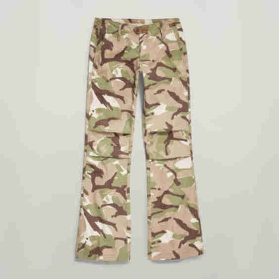 Y2K Camou Zip Pant