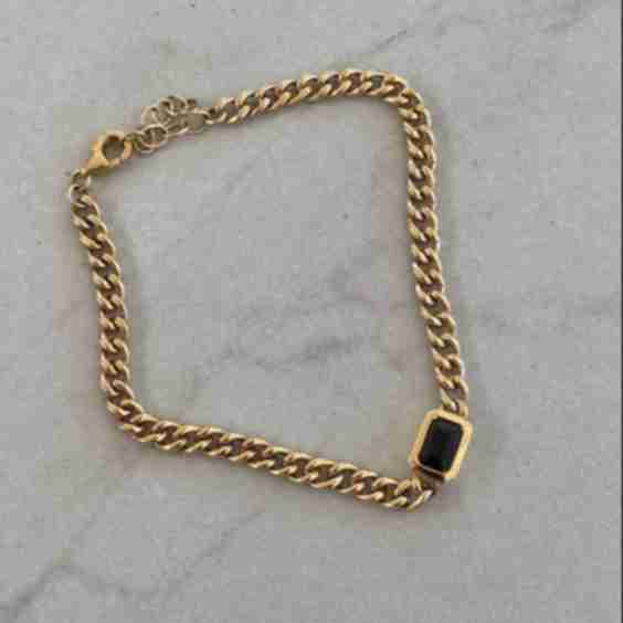 Sapphire Curb Bracelet