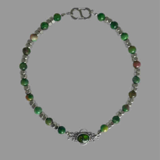 Enamel Ornate Necklace
