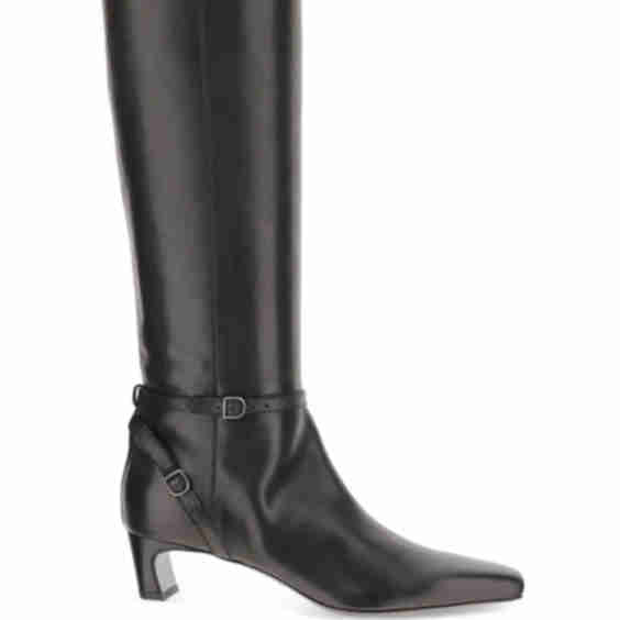 30 Mm Buckle-Strap Leather Boots