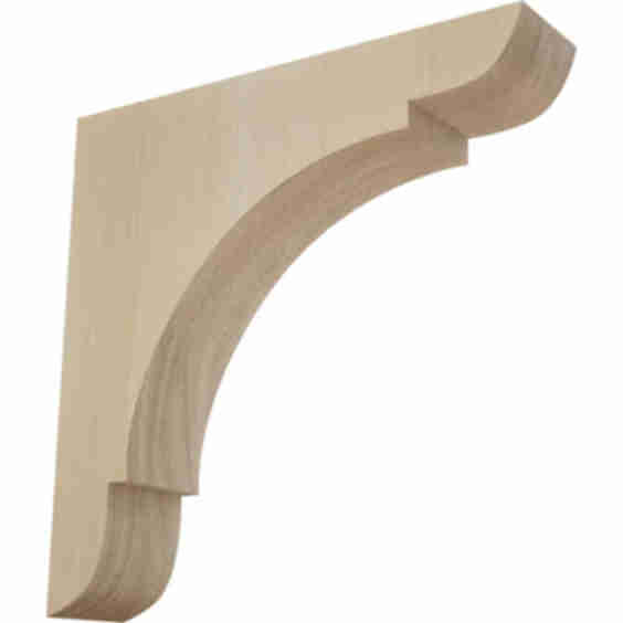  Olympic Rubberwood Wood Standard Bracket