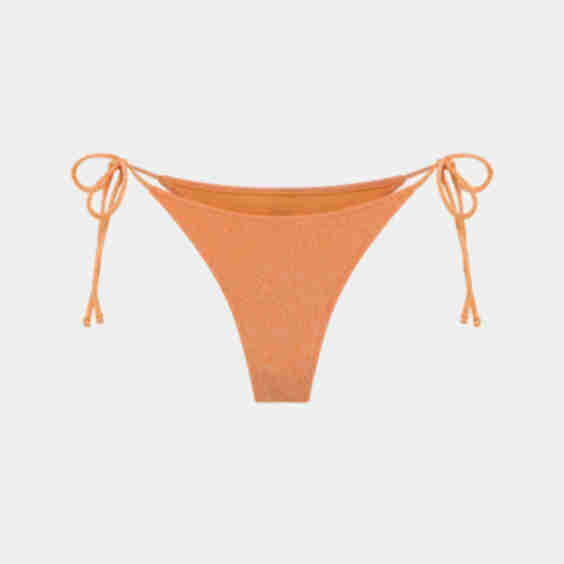 Lurex Tie Side Bikini Bottom