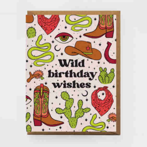 Wild West Birthday Card