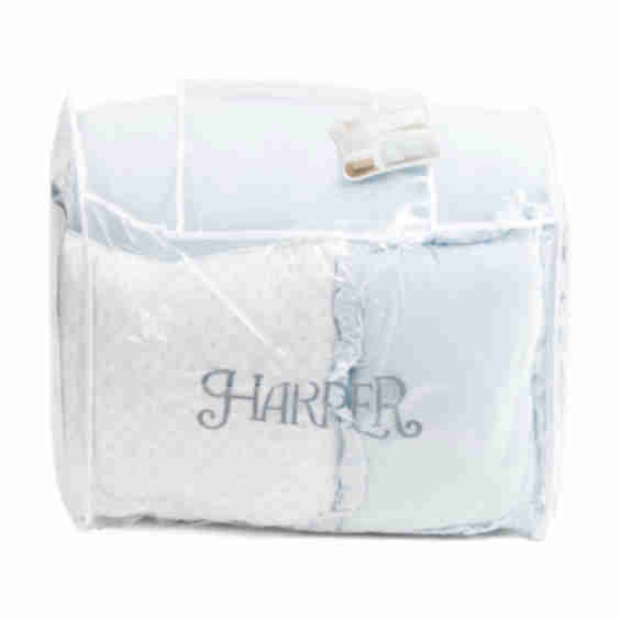 9pc Embroidered Hearts Comforter Set