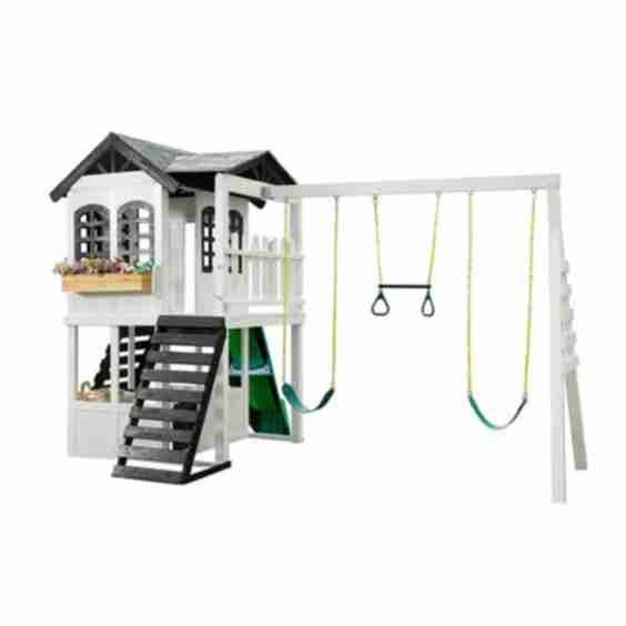 Reign Two Story Playhouse with Swing Attachment
