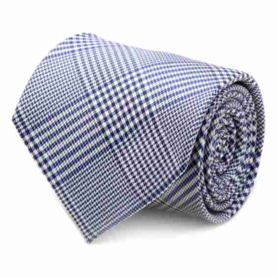 Blue Glen Plaid Silk Tie
