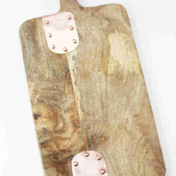 Vintage Inspired Charcuterie Board With Copper Details