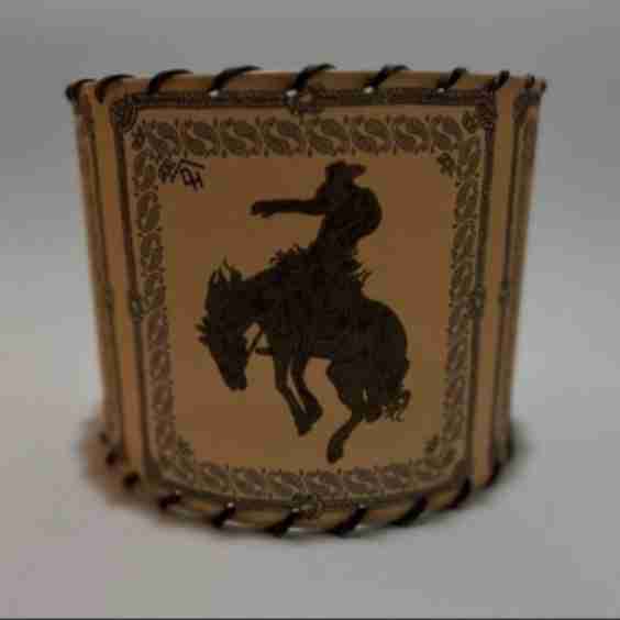 Bandana Bronc Tan Brown Lampshade
