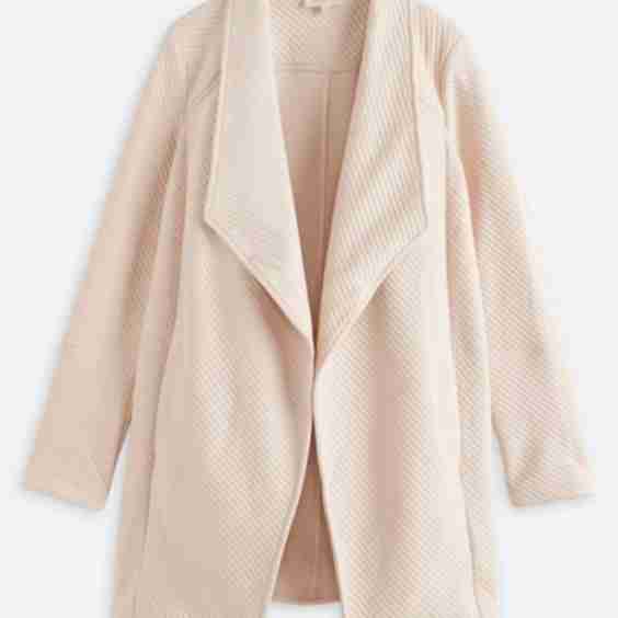 Lulu Drape Front Quilted Knit Jacket
