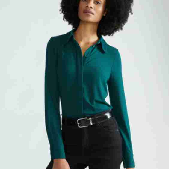 Elbe Liquid Jersey Shirt Classic Fit Top