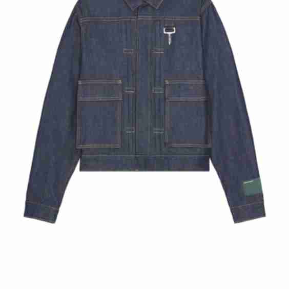 Concealed Button Trucker Jacket