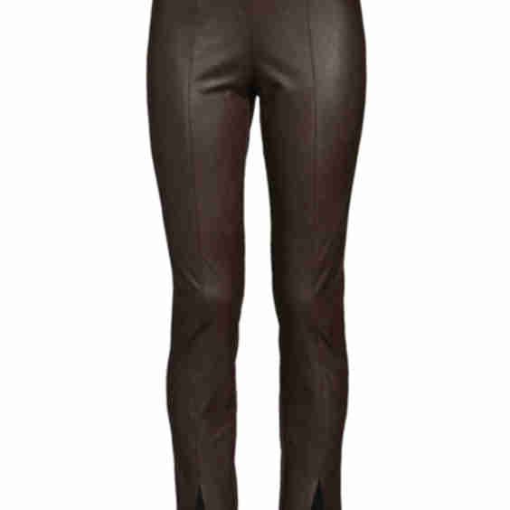 Faux-Leather Skinny Pants