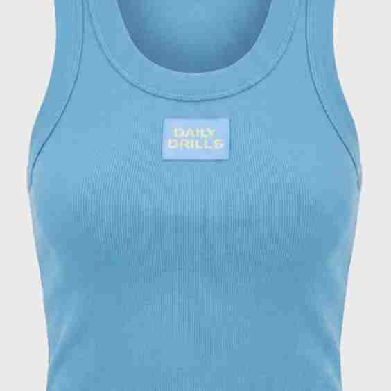 Logo Ribbed Tank Top