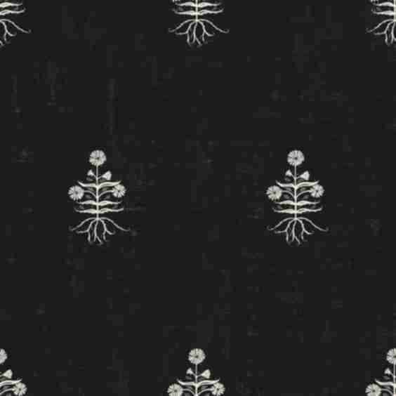 Small Chicory Woodcut Wallpaper