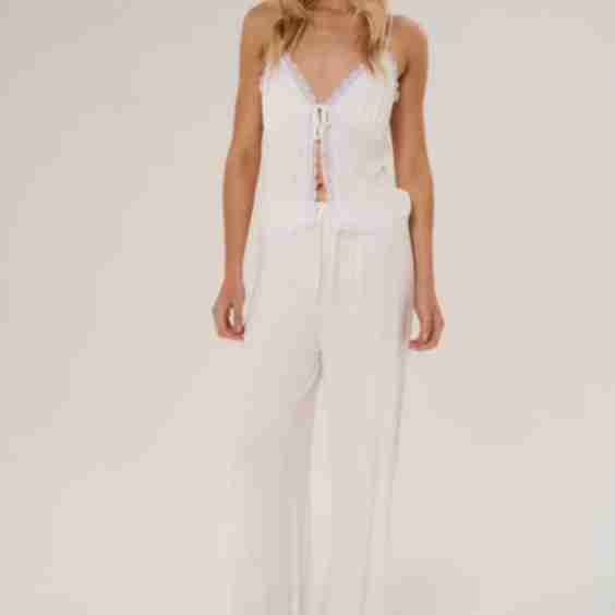 Pearl Set Ribbed Made of Ribbed Knit Fabric
