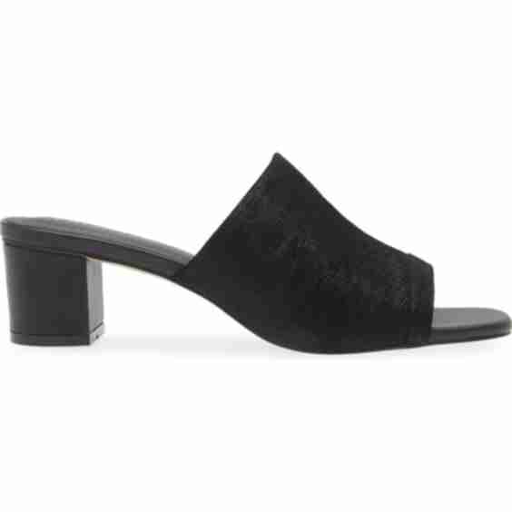 Leather Lyrics Heeled Sandals