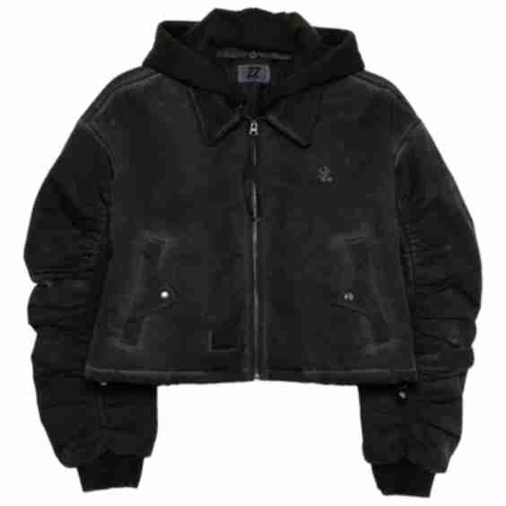 Ruched Cropped Jacket