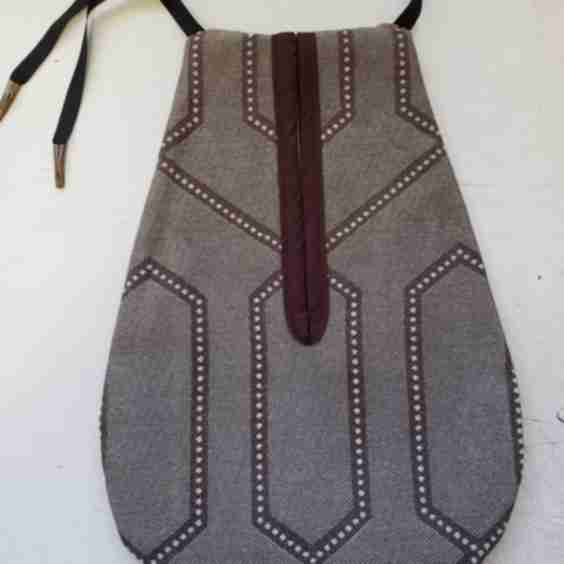 A renaissance pocket handmade saccoccia