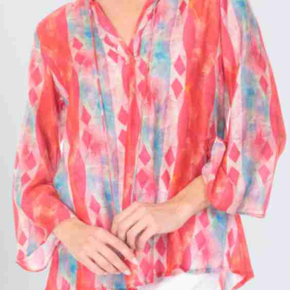 V-Neck With Tassel & Bell Sleeve