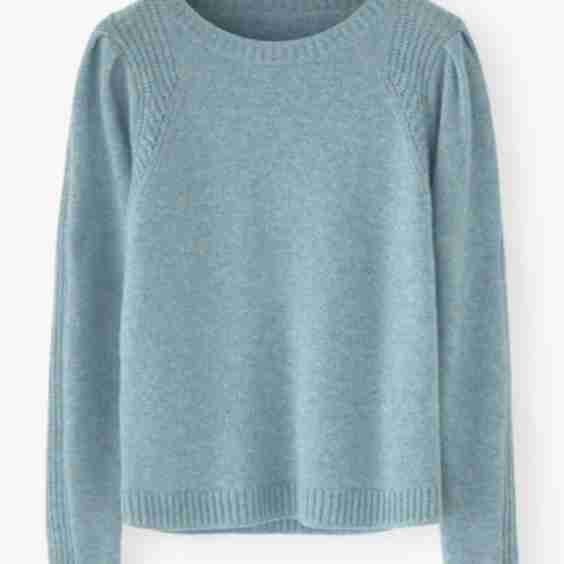 Puff-Sleeve Sweater