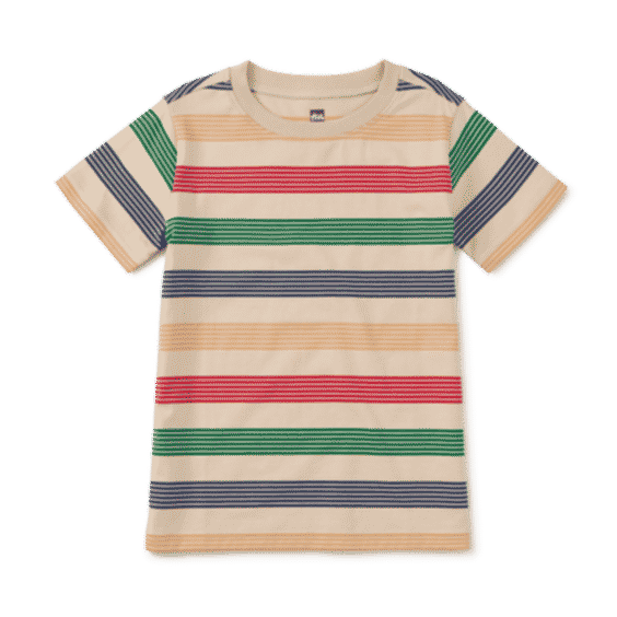 Cotton Jersey Striped Tee
