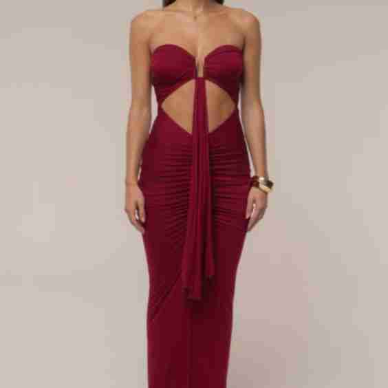 Atlantis Drape Maxi Dress