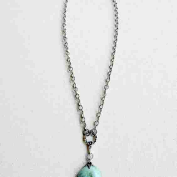 One of a Kind Vintage Arizona Turquoise and Sterling Silver Necklace