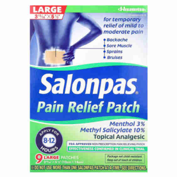 Pain Relief Patch Large, 9 Patches
