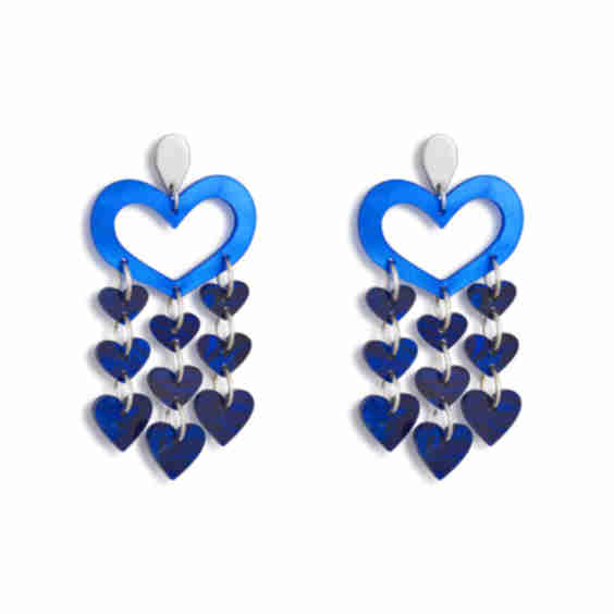 Heart Chandeliers Earrings