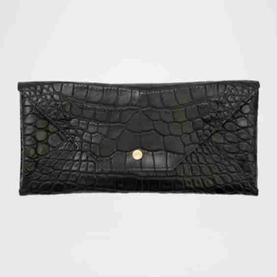 Envelope Polished Matte Alligator Travel Organizer