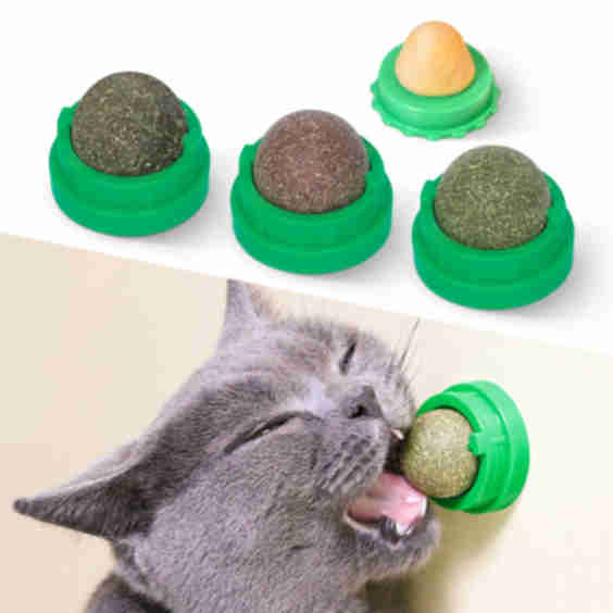Potaroma Catnip Silvervine Balls 4 Pcs