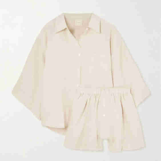 03 Linen Shirt and Shorts Set