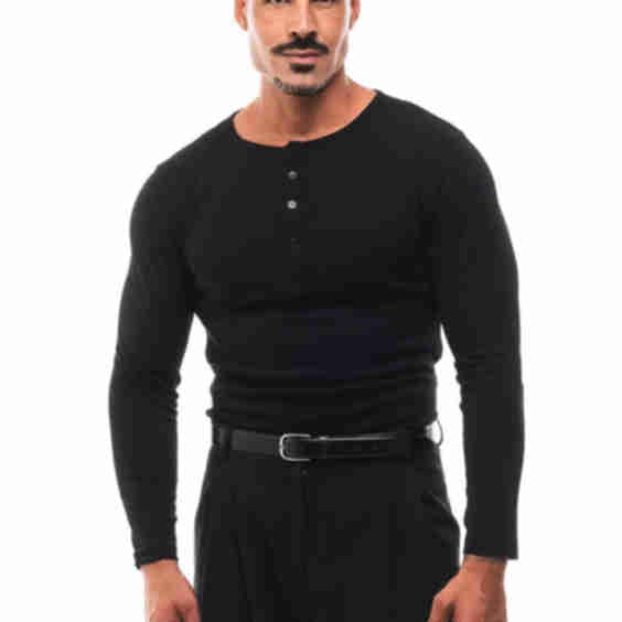 Henley Long-sleeved T-shirt